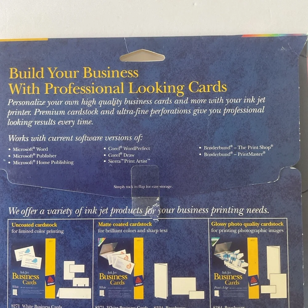 Avery 8371 Ink Jet Business Cards. NWT
